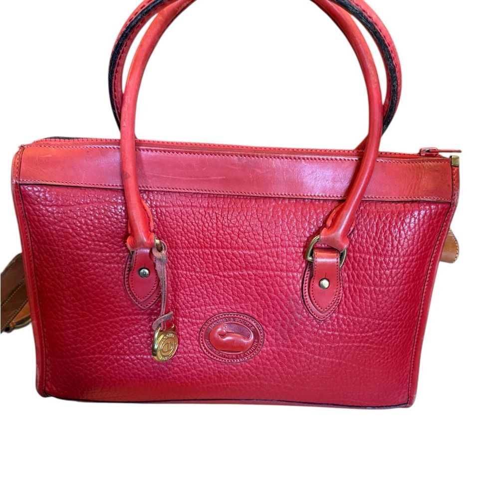 Dooney & Bourke Bold Red Leather Satchel